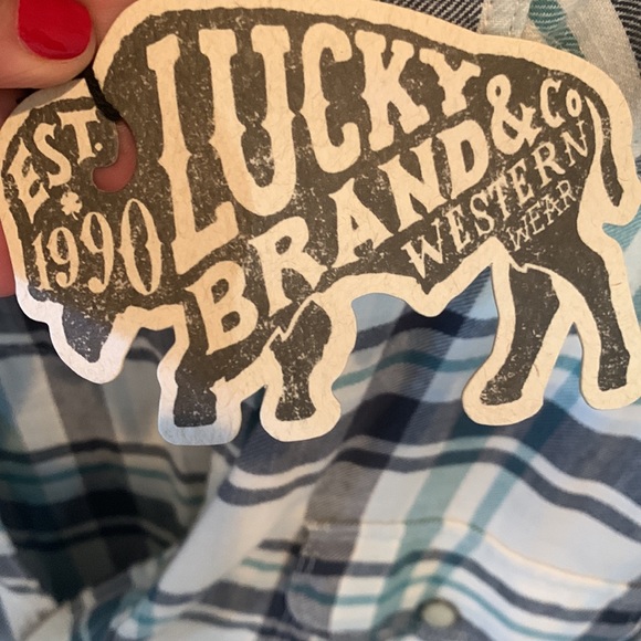 Lucky Brand button down plaid shirt - Picture 4 of 7